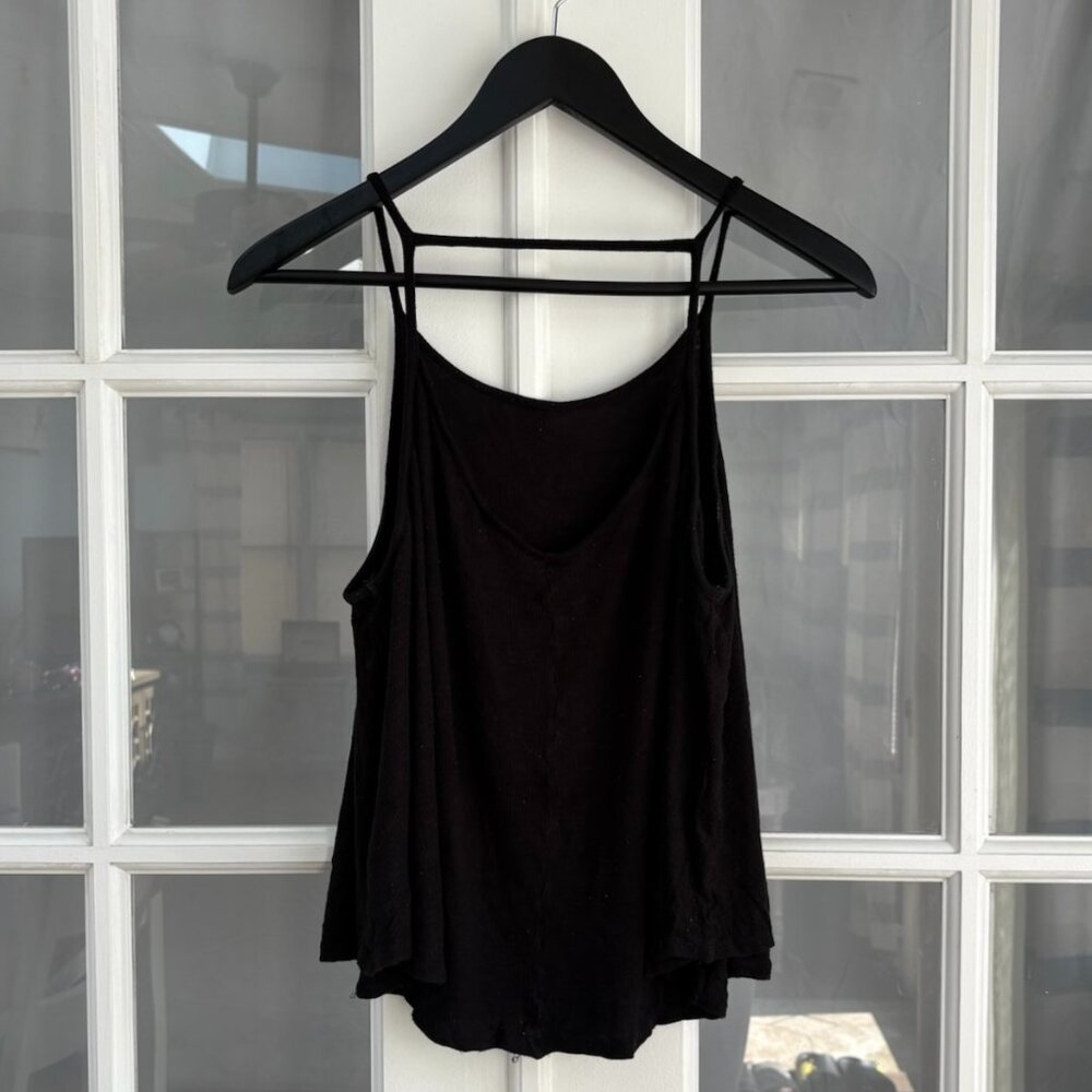 Mossimo Scoop Neck Open Back Spaghetti Strap Asymmetrical Tank Top
